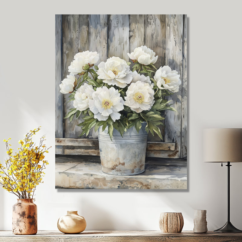 Albrightsville - impressions sur toile florales, H 32 po x l 16 po, Toile tendue, Ne s’applique pas