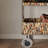Stainless Steel Coat Rack Wheels Dual Storage Hook