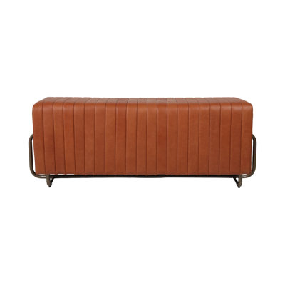 Bowen 61" Genuine Leather Bedroom Bench