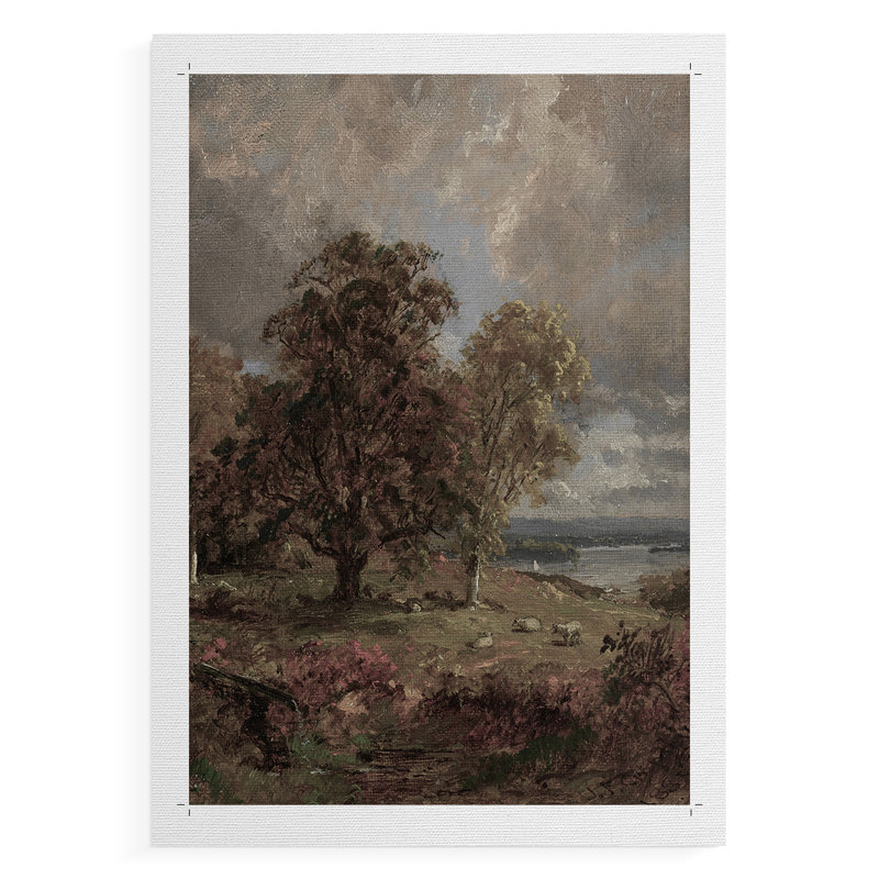 Vintage Landscape LXXII -Canvas Print Only - NOT FRAMED, 27" H x 18" W