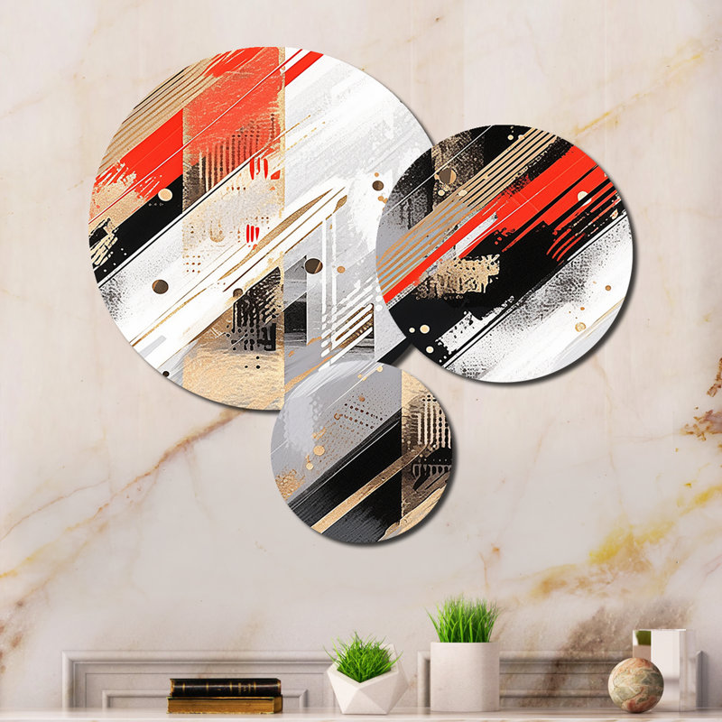 Abstract Wall Decor on Metal