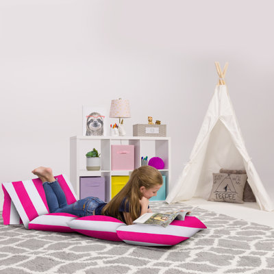 Kids Floor Pillow Cover Only, Nap Mat Kids Floor Pillow Cover to Add in Pillows - Premium Cushion and Lounger Covers for Pillows - Gifts for Kids, Tee by Posh Creations