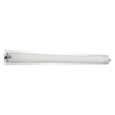 Barre d'éclairage de salle de bain 1 lumière nickel brossé / noir / phare