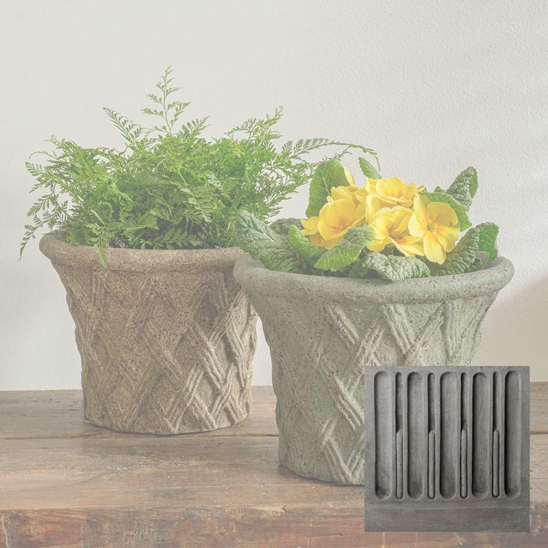 Handmade Pot Planter, Greystone
