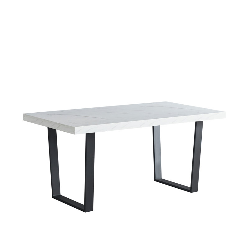 Aarvi 4 - Person Dining Set, 6 Pieces: Table, Bench, 4 Chairs