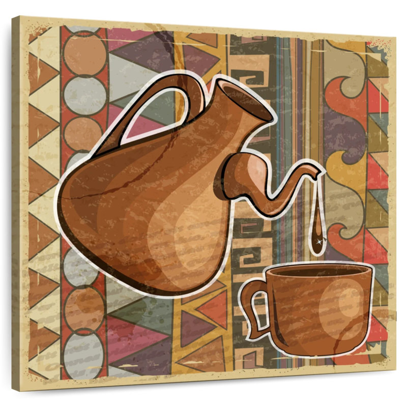 Yarlin Tribal Coffee, 30" H x 30" W