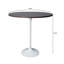 Table de salle à manger à hauteur de bar moderne avec plateau en résine et base en acier Heatherton-575737009-575737014
