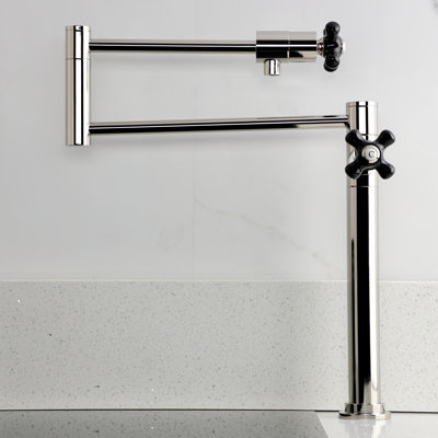 Kingston Brass Two-Handle 1-Hole Deck Mount Pot Filler Faucet