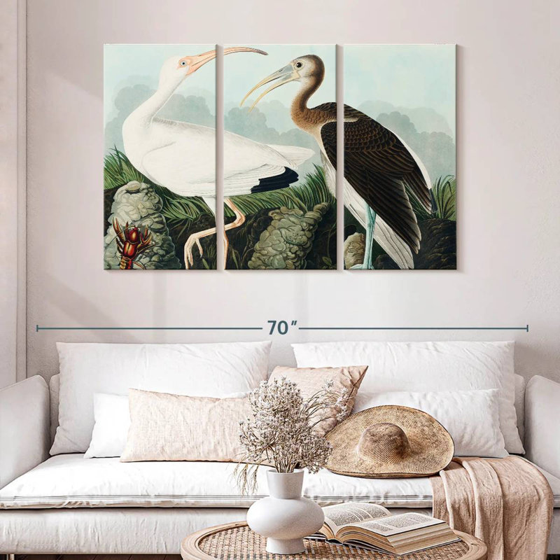 Brampt White Ibis, 32" H x 50" W