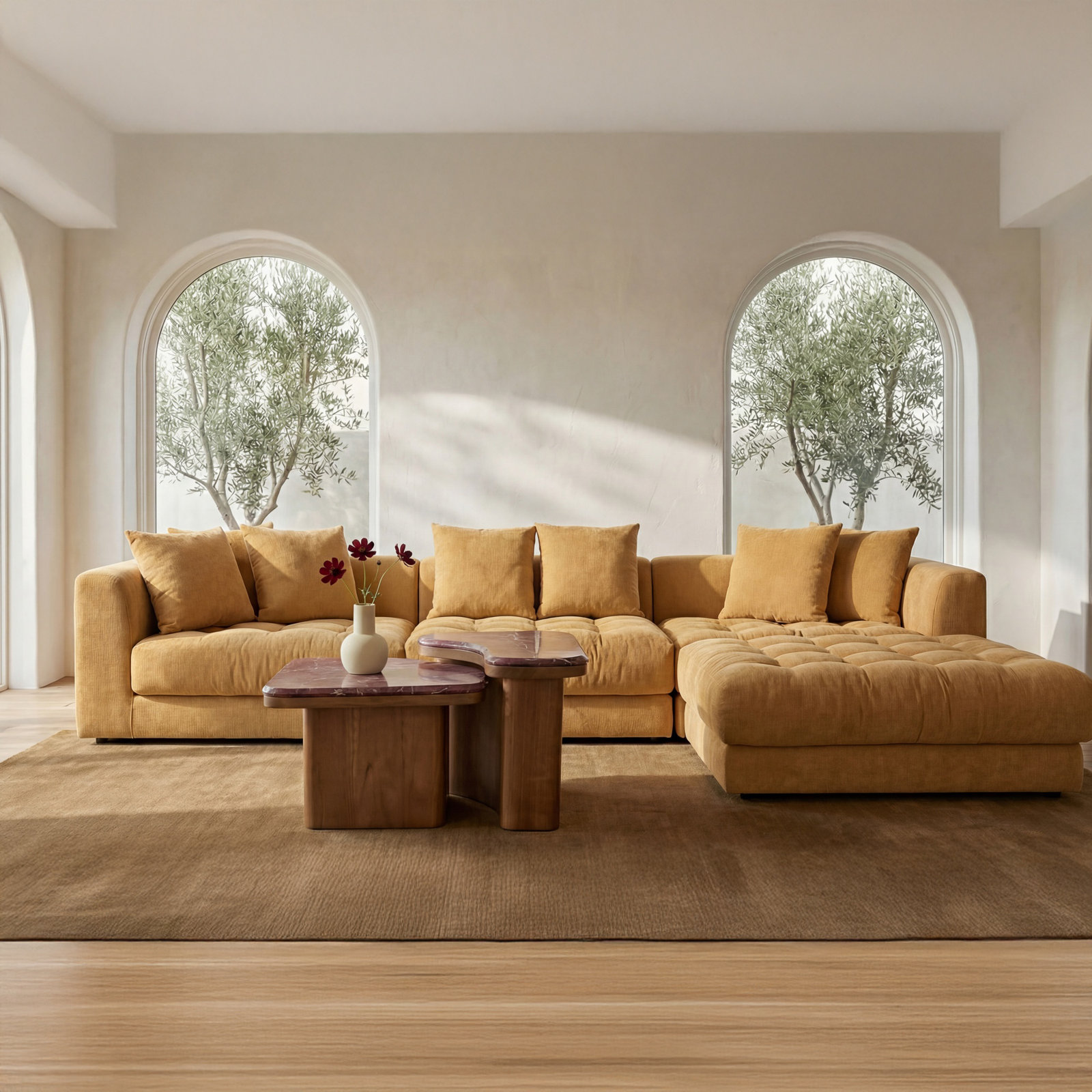 Lisbon Slipper Chair, Golden Yellow
