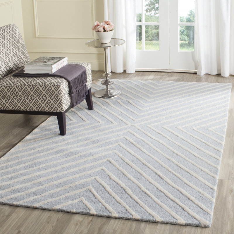Tapis performance à chevrons en laine touffetée Sivad, Rectangle 2 pi 6 po x 4 pi