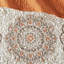 Courtepointe réversible, orange et taupe, grands médaillons, couleur de literie en microfibre lavable à la machine de 6 pièces, imprimé floral doux