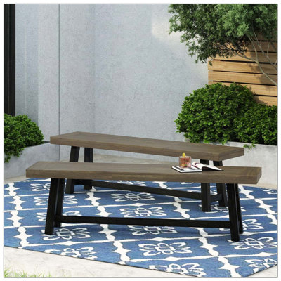 Banc d'extérieur en bois d'acacia