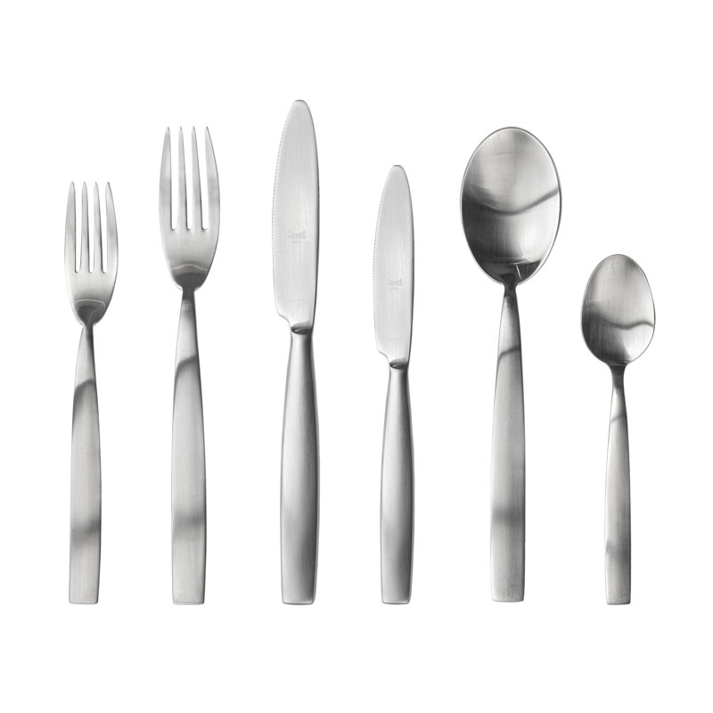 Mediterranea 36 - Piece Stainless Steel Flatware Set - Service for 6, Silver