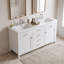 Meuble-lavabo double avec tablette réglable et tiroirs