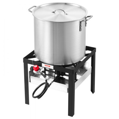 Seafood Boiling Kit with Strainer Outdoor Crab Crawfish Cooking Pot