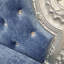 Luxury Silver Baroque Soft Velvet Dog Bed Pet Sofa Furniture With Tufted Headboard Diamonds Decor-101838408-101838409