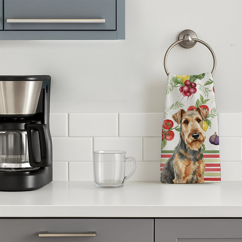 Serviette de cuisine Griuse Airedale Terrier, Grizzle Airedale Terrier