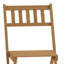 Chaises de bistro de patio pliantes en bois d'acacia intérieur / extérieur Enerson