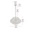 Luminaire suspendu étagé unique à 5 lumières avec détails en cristal Kieron-1727864862-1727864863