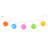 10 Piece Multi-Colour Round Chinese Lantern Garden and Patio Lights 8" Spacing Set