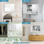 Nakysha Recessed Framed Mirrored Bathroom Cabinets with Mirror and 2