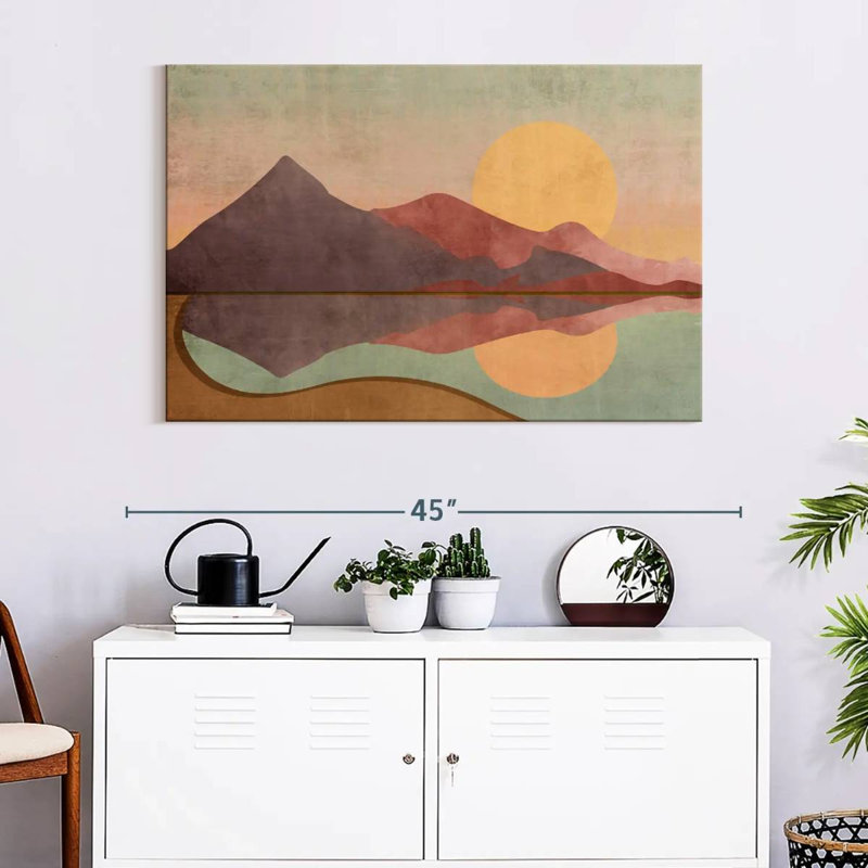 Boho Sundown, reproduction sur toile, H 26 po x l 39 po x P 1,25 po