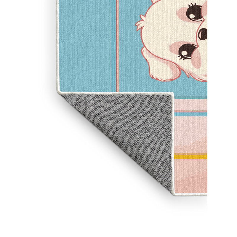 Tapis pour enfants mignons lavables Dakota Fields, Rectangle de 5 pi x 8 pi