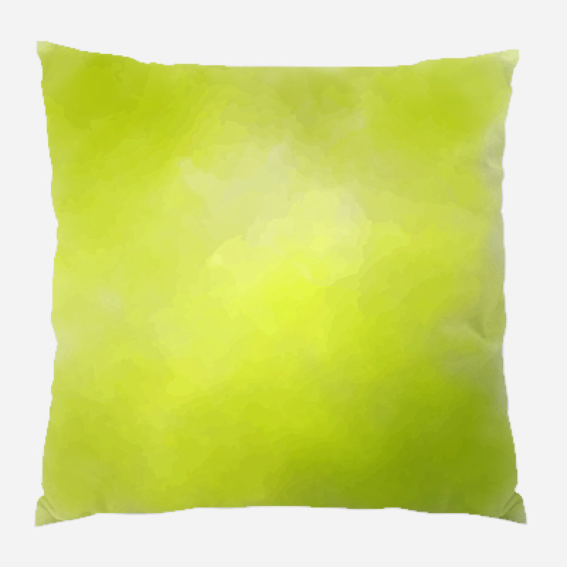 Coussin décoratif aquarelle Hoban, Microsuède, Intérieur