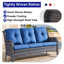 Ensemble de conversation d'extérieur en osier pour patio avec foyer et coussins 4 pièces Deb-427416206-427416205