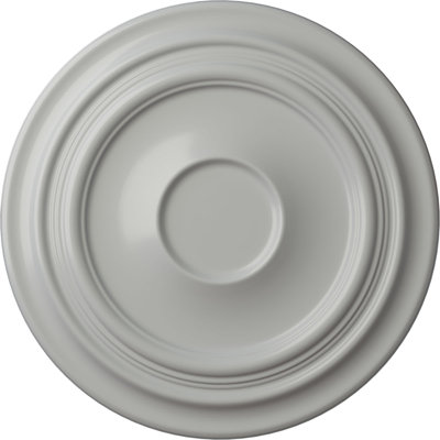 Endurathane Traditional Ceiling Medallion, 24 3/8"OD x 1 1/2"P (Fits Canopies up to 5 1/2"), Hand-Painted Frost Finish