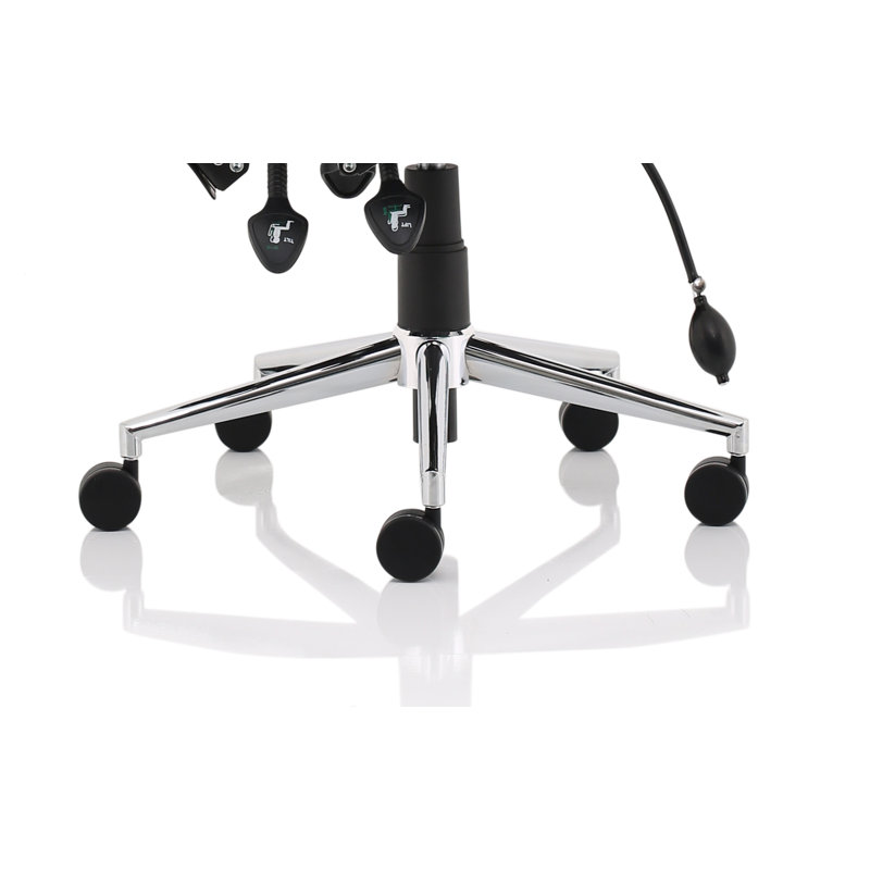 Polyester Blend Office Chair, Black