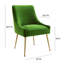 48.3cm H Velvet Upholstered Side Chair-327107084