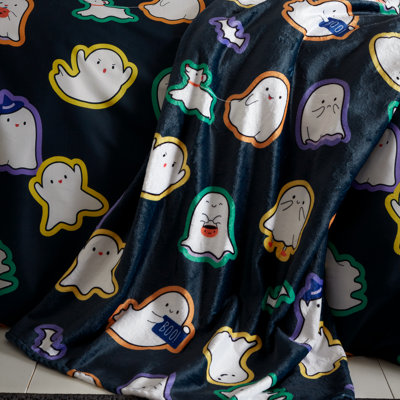 Halloween Ghosts Cosy Blanket Throw