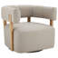 Chaise avec accoudoirs pivotante Lawler