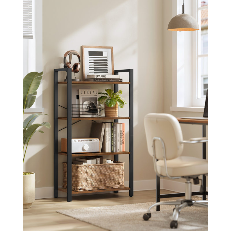 Alaira 120cm H x 66cm W Steel Standard Bookcase