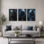 Ensemble de 3 toiles d'art gothiques Haunted Mansion-350477652