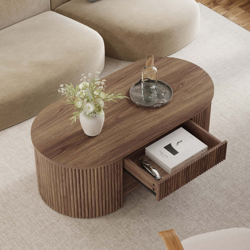 Table basse Guinna, Noyer