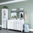 48 in. W * 32 in. H Rectangular Aluminum Framed Wall Bathroom Vanity Mirror in Black-71730952-71730423