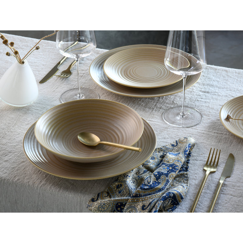 Lava Stone 12 Piece Dinnerware Set - Service for 4