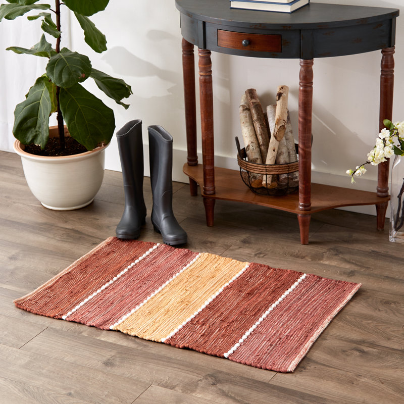 Tapis Chindi en coton Keelea, Rectangle 2 pi x 3 pi