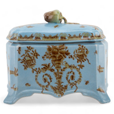 Boîte décorative en porcelaine faite à la main