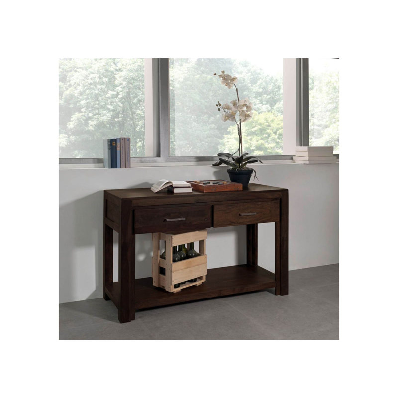 Metro Polis 118cm Solid Wood Console Table