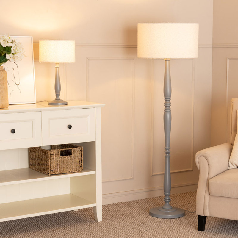 Anusca Table Lamp, Grey