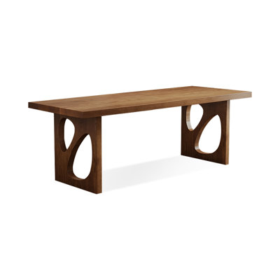 Brown Rectangular Solid Wood Desks