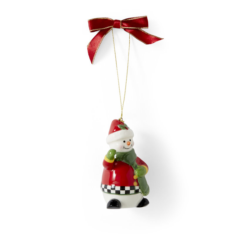 Black & White Snowwoman Ornament