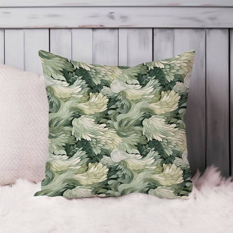 Botanical Abstract Botanical Pattern II Plants Modern, 20" H x 20" W