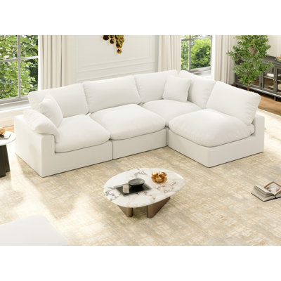 Upholstered Sofa, Cloud Sofa Modular Sectional Sofa For Living Room Office Apartment
