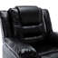 Fauteuil inclinable manuel 2 places avec boîte de rangement et deux porte-gobelets-107085408