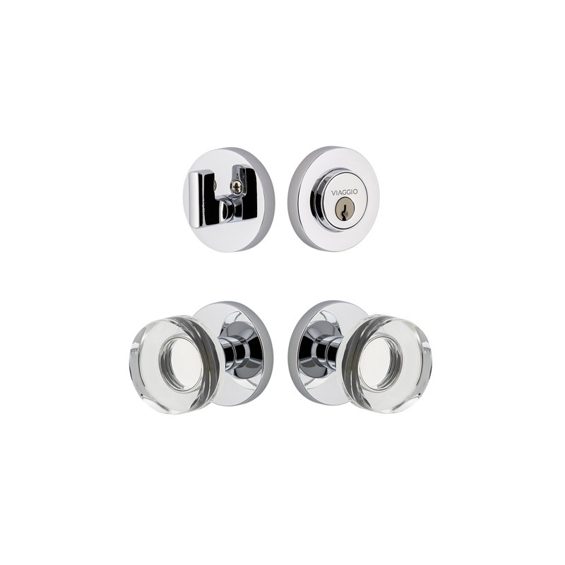 Ensemble de rosette Viaggio Circolo, 2.75", Chrome brillant